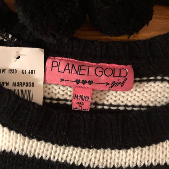 Girls M (10-12) Black and White Sweater - Picture 3 of 6